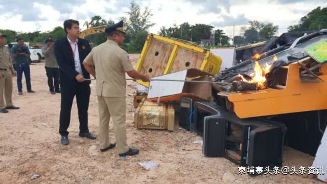 遏制非法赌博！西港160多台电子游戏机被当局焚烧！